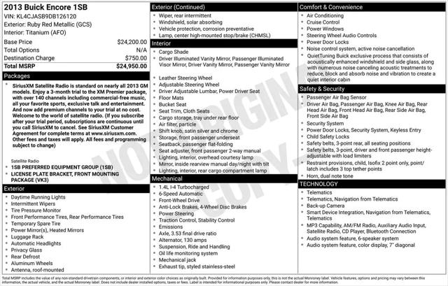 2013 Buick Encore Base