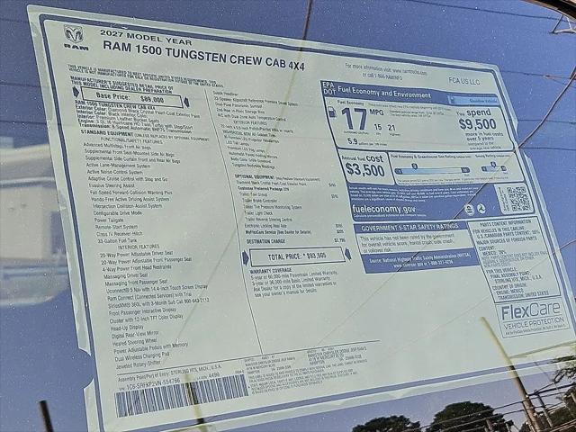 2027 Ram 1500 Tungsten