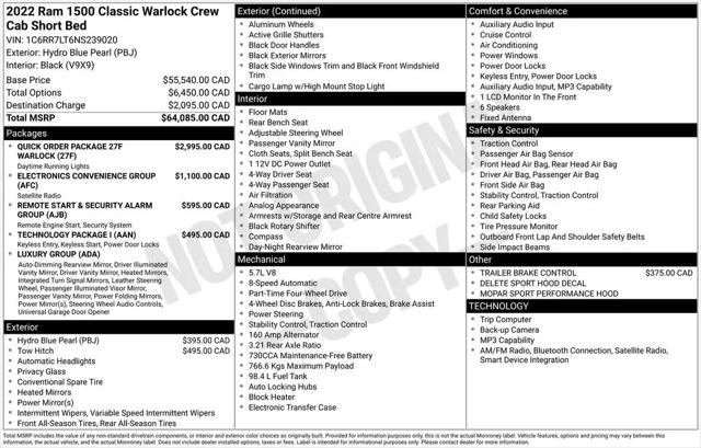 2022 Ram 1500 Classic SLT