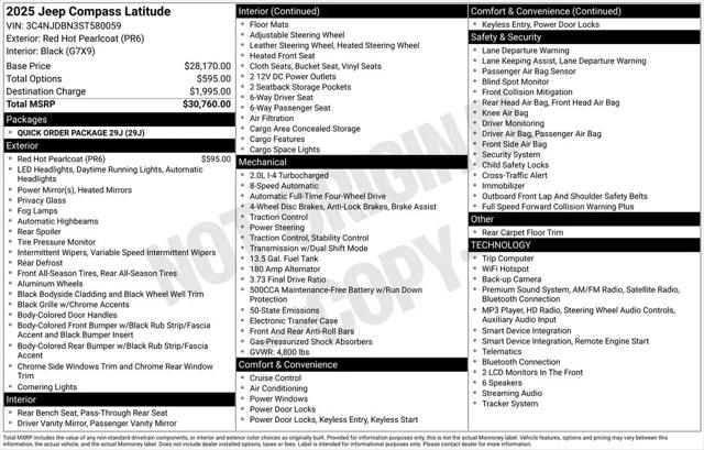 2025 Jeep Compass Latitude 4x4