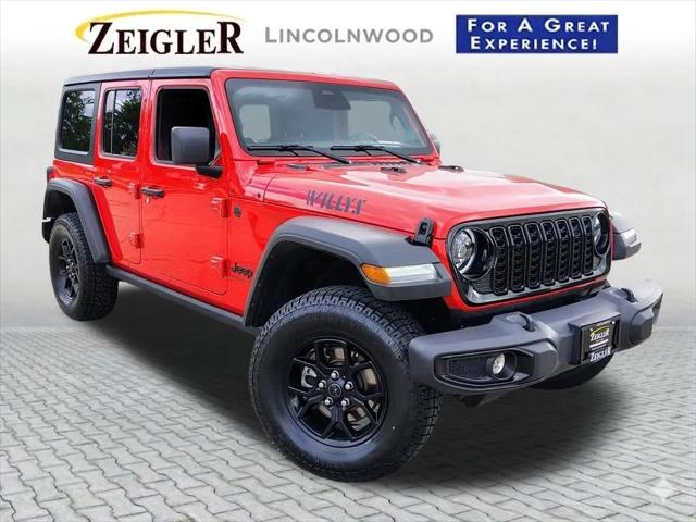 2025 Jeep Wrangler 4-Door Willys 4x4 for sale in Lincolnwood, IL