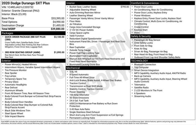 2020 Dodge Durango SXT Plus AWD