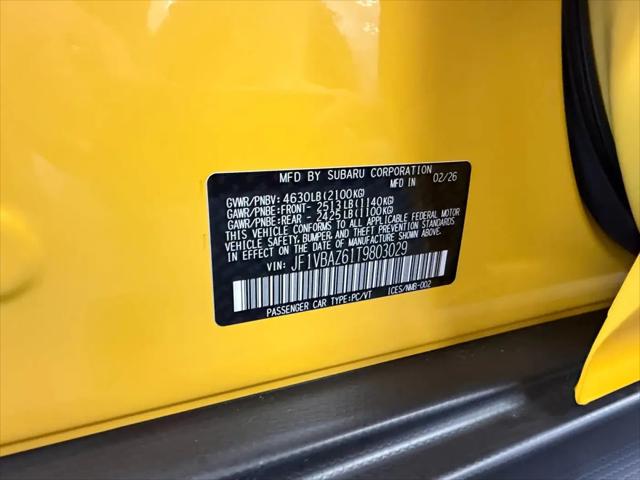 2026 Subaru WRX Series.Yellow