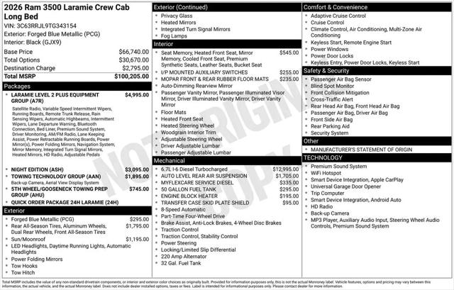 2026 Ram 3500 Laramie