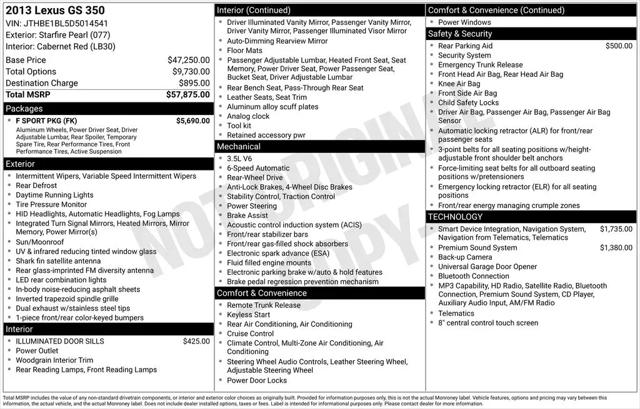 2013 Lexus GS 350 GS 350 for sale in McKinney, TX