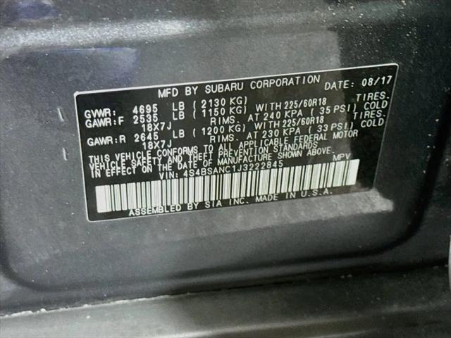 2018 Subaru Outback 2.5i Limited