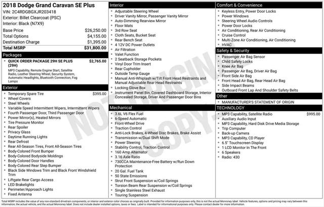 2018 Dodge Grand Caravan SE Plus for sale in Berlin, NJ