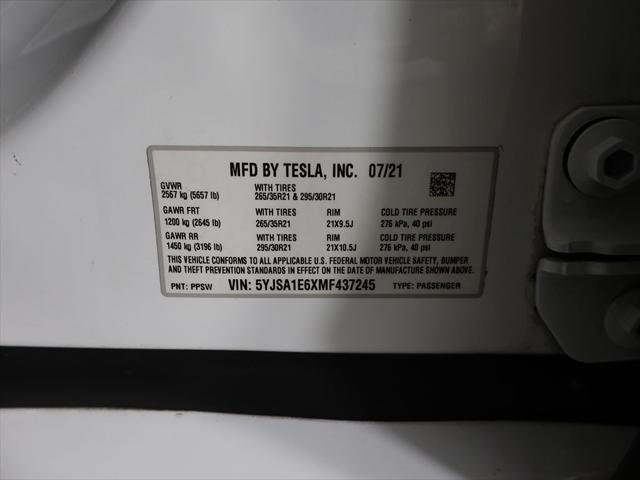 2021 Tesla Model S Plaid Tri Motor All-Wheel Drive