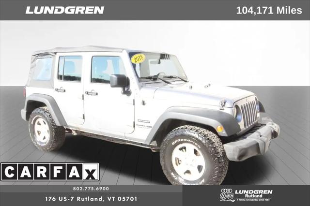 2018 Jeep Wrangler JK Unlimited Sport 4x4 for sale in Rutland, VT