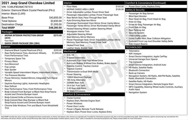 2021 Jeep Grand Cherokee Limited 4x4 2021 Jeep Grand Cherokee Limited 4x4