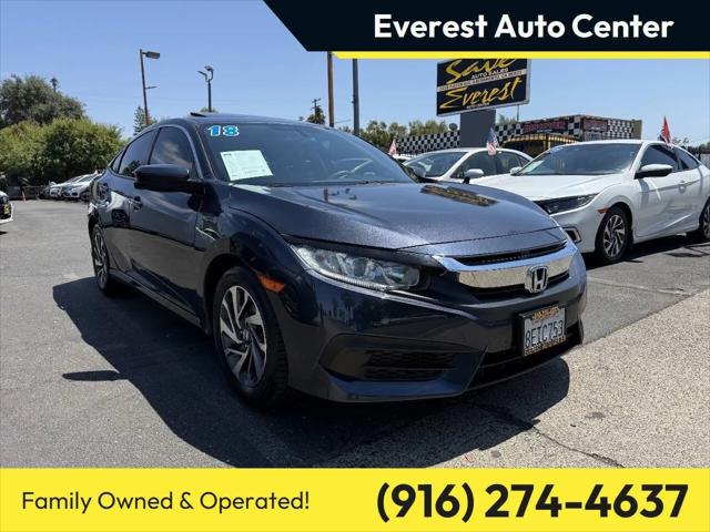 2018 Honda Civic EX for sale in Sacramento, CA