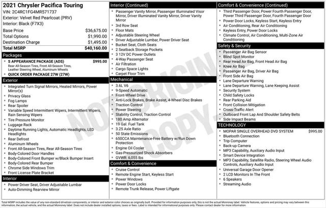 2021 Chrysler Pacifica Touring