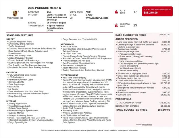 2023 Porsche Macan S