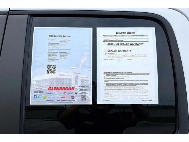 2021 Ram 1500 Big Horn Quad Cab 4x4 64 Box