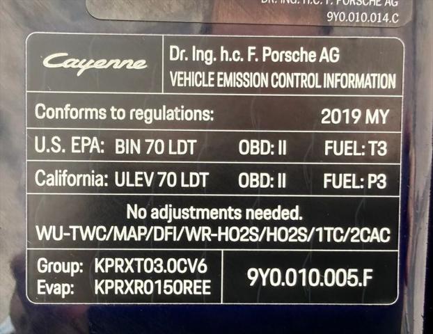 2019 Porsche Cayenne Base
