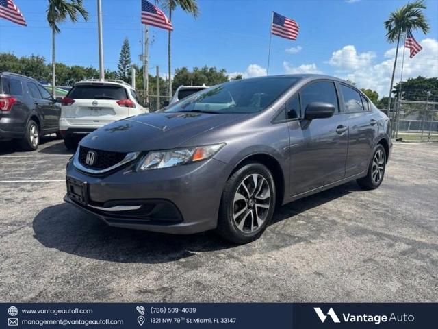 2015 Honda Civic EX for sale in Miami, FL