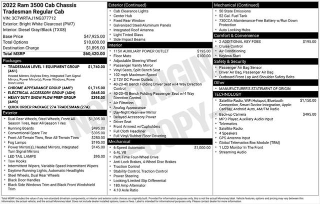 2022 Ram 3500 Tradesman/SLT for sale in Ozark, MT