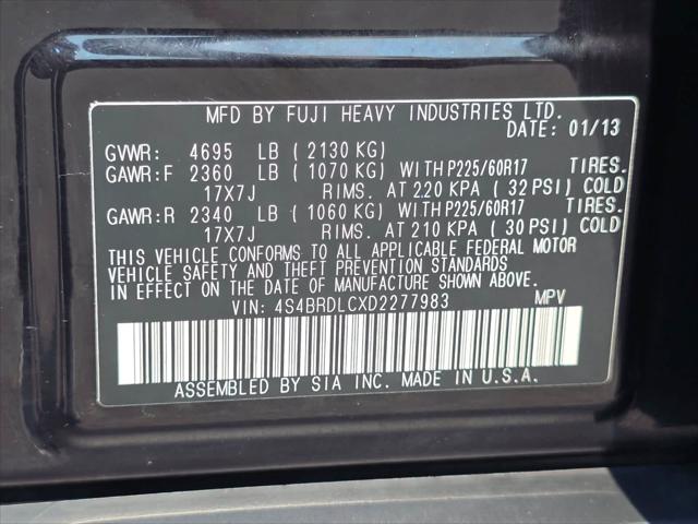 2013 Subaru Outback 3.6R Limited