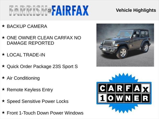 2019 Jeep Wrangler Sport S 4x4 2019 Jeep Wrangler Sport S 4x4