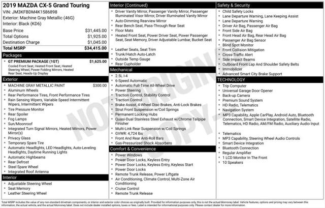 2019 Mazda CX-5 Grand Touring for sale in Huntsville, AL