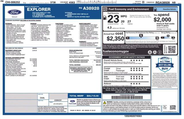 2024 Ford Explorer XLT for sale in Huntsville, AL