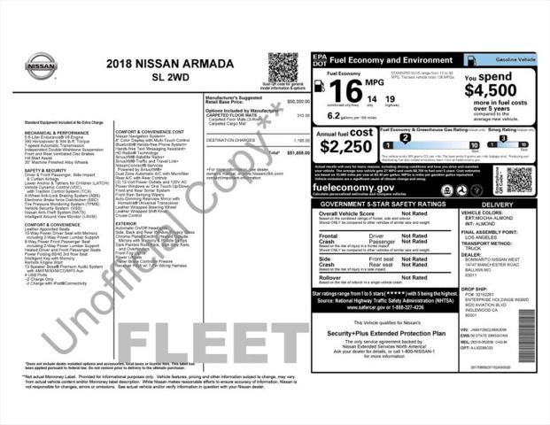 2018 Nissan Armada SL for sale in Huntsville, AL