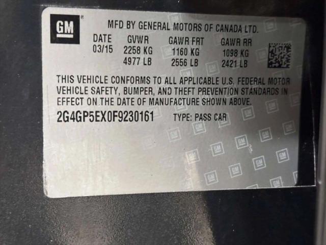 2015 Buick Regal Turbo Premium I