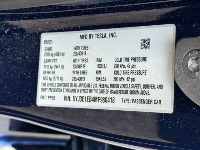 2021 Tesla Model 3 Long Range Dual Motor All-Wheel Drive