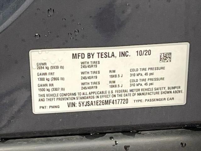 2021 Tesla Model S Long Range Plus Dual Motor All-Wheel Drive