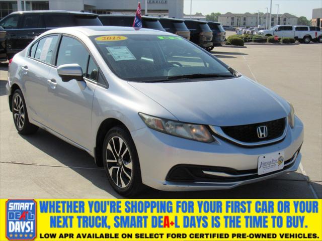 2015 Honda Civic EX for sale in Temple, TX
