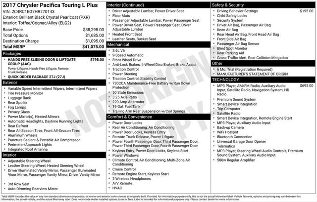 2017 Chrysler Pacifica Touring-L Plus
