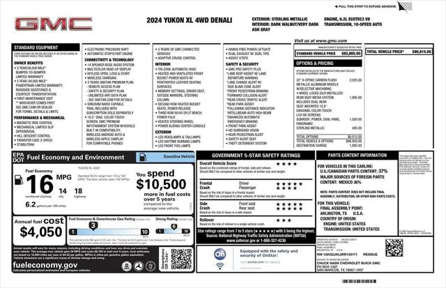 2024 GMC Yukon XL 4WD Denali for sale in Detroit, MI