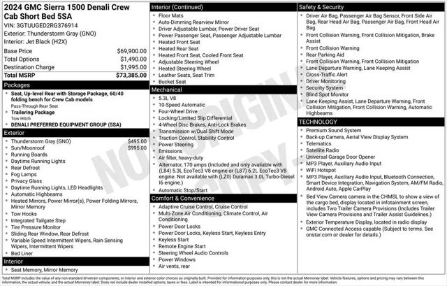 2024 GMC Sierra 1500 4WD Crew Cab Short Box Denali for sale in Naperville, IL