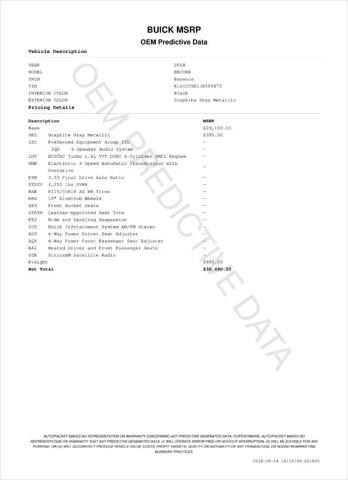 2018 Buick Encore Essence