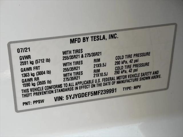 2021 Tesla Model Y Performance Dual Motor All-Wheel Drive