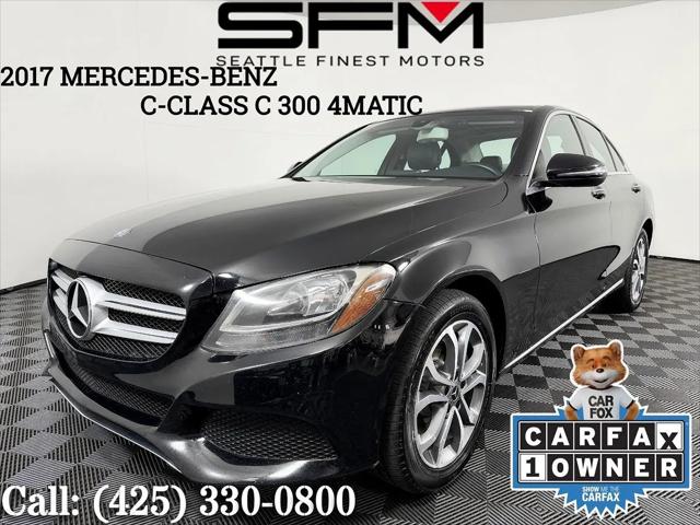 2017 Mercedes-Benz C-CLASS C 300 4MATIC for sale in Lynnwood, WA