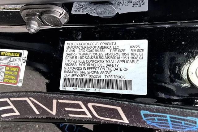2026 Honda Ridgeline RTL