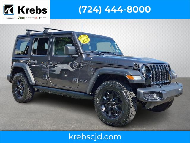 2022 Jeep Wrangler Unlimited Willys 4x4 2022 Jeep Wrangler Unlimited Willys 4x4