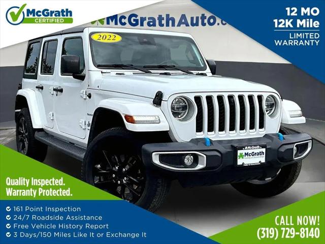 2022 Jeep Wrangler 4xe Unlimited Sahara 4x4 for sale in Davenport, IA