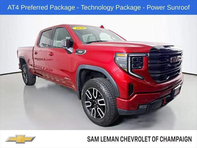 2026 GMC Sierra 1500 Crew Cab, Standard Bed, AT4, 4WD for sale in Champaign, IL