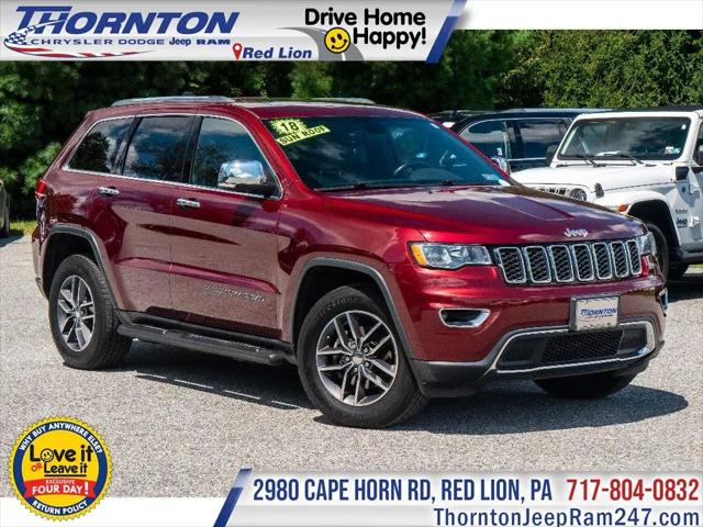 2018 Jeep Grand Cherokee Limited 4x4 for sale in Red Lion, PA