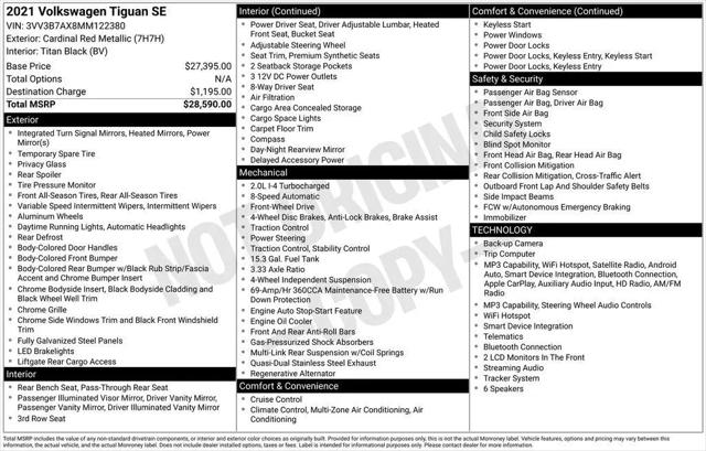 2021 Volkswagen Tiguan 2.0T SE for sale near Columbus, OH