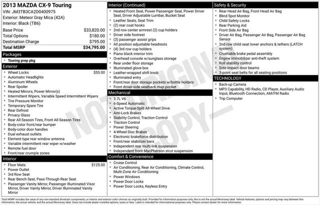 2013 Mazda CX-9 Touring