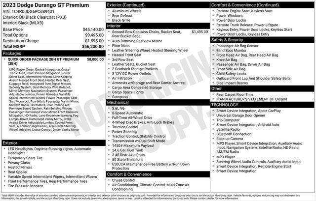 2023 Dodge Durango GT Premium AWD