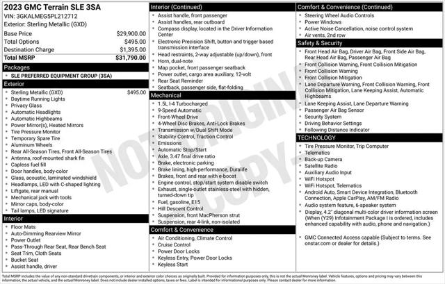 2023 GMC Terrain FWD SLE
