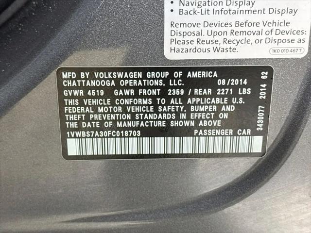 2015 Volkswagen Passat 1.8T SE
