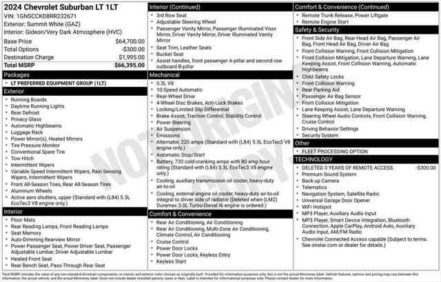 2024 Chevrolet Suburban 2WD LT 2024 Chevrolet Suburban 2WD LT