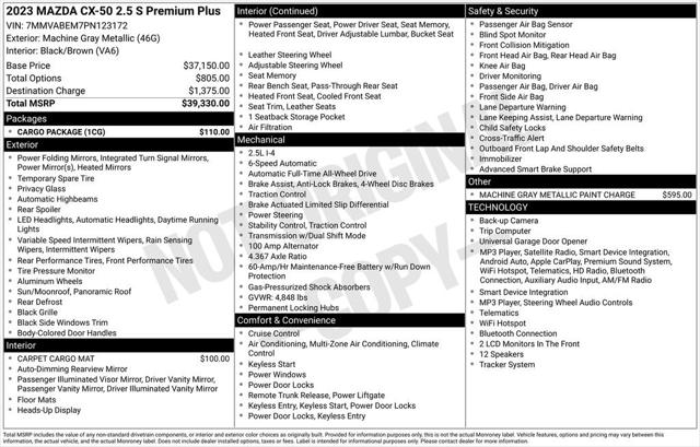 2023 Mazda CX-50 2.5 S Premium Plus
