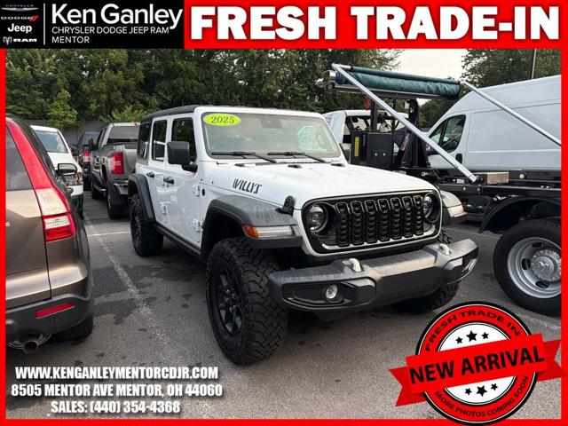 2025 Jeep Wrangler 4-Door Willys 4x4 for sale in Mentor, OH