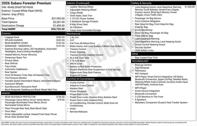 2026 Subaru Forester Premium